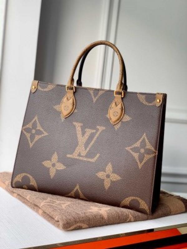 Louis Vuitton LV On The Go Monogram Leather Tote Bag With Dust Bag Large 475