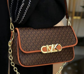 Michael  kors   parker shoulder bag with og box(22319 coffe brown)