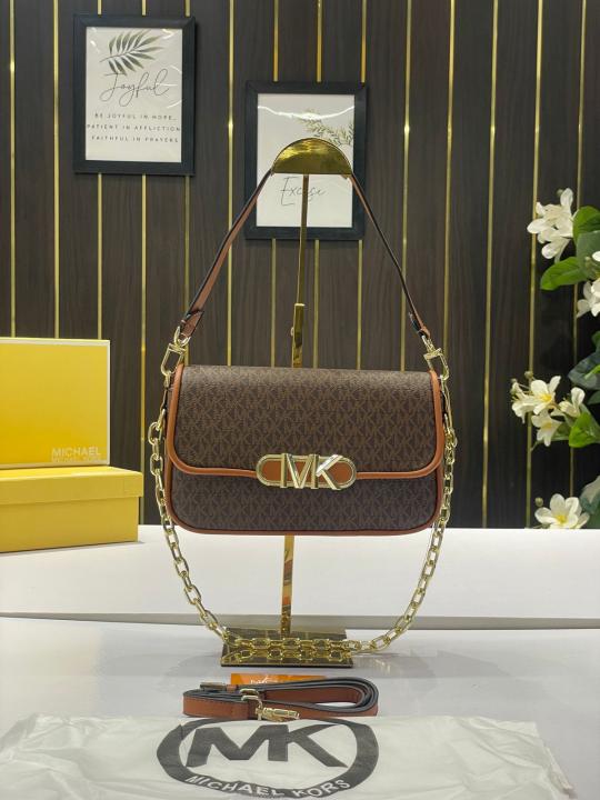 Michael  kors   parker shoulder bag with og box(22319 coffe brown)