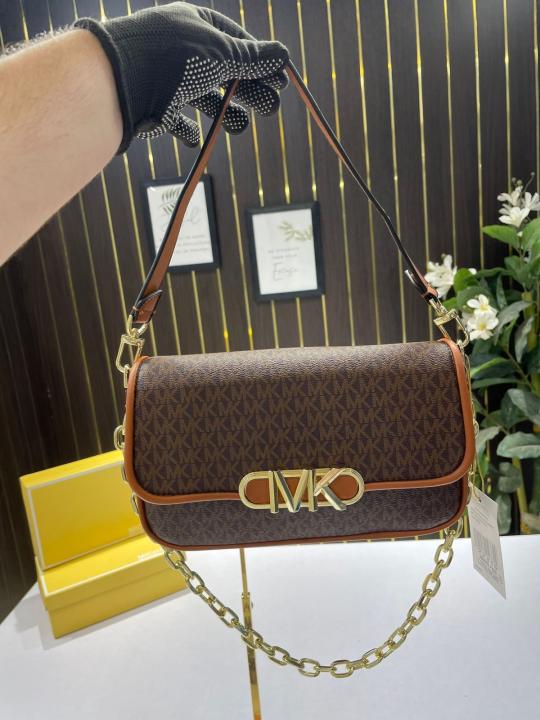 Michael  kors   parker shoulder bag with og box(22319 coffe brown)