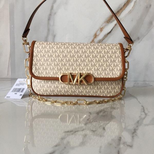 Michael  kors   parker shoulder bag with og box(22319 biege brown)