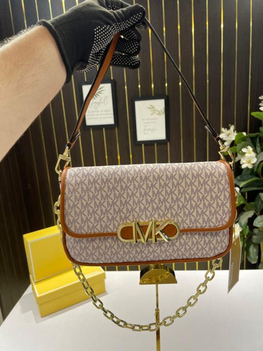Michael  kors   parker shoulder bag with og box(22319 biege brown)