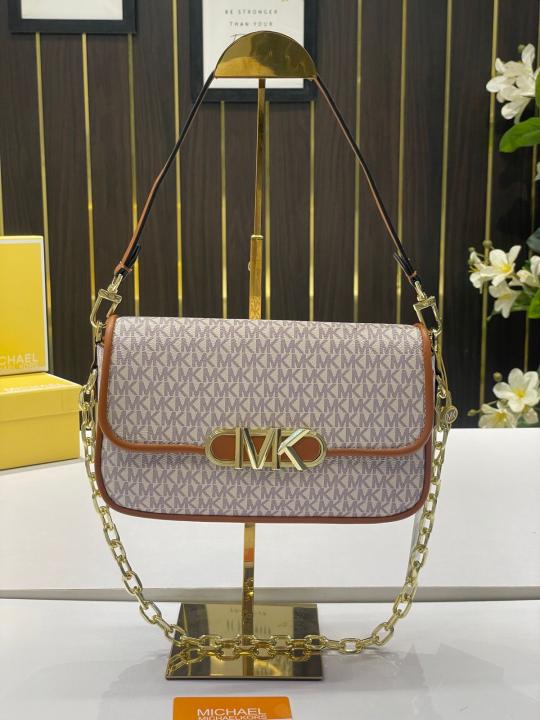 Michael  kors   parker shoulder bag with og box(22319 biege brown)
