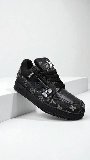 Louis Vuitton Trainer Black Denim With All Accessories 198