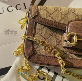 Gucc  i Horsebit With Dual Belts In Town Bag with box 115