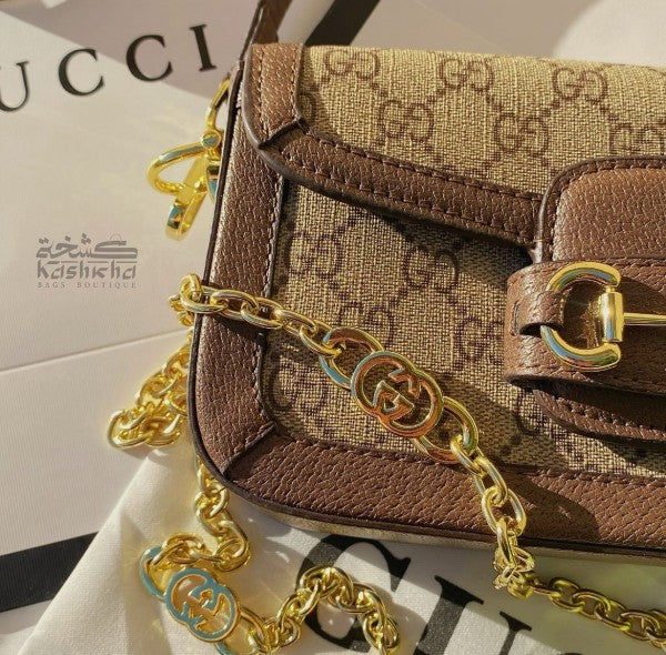 Gucc  i Horsebit With Dual Belts In Town Bag with box 115