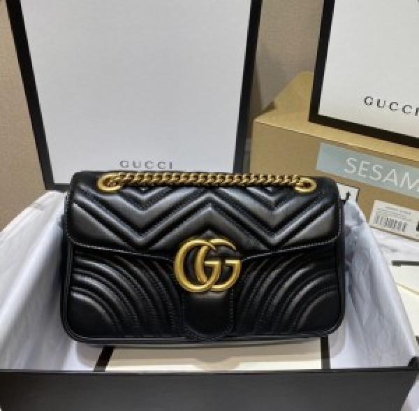 Gucci  Marmont  Black  WITH  ORIGINAL  BOX  184