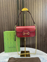 Gucc  i horsebit 1955 small shoulder bag with magnet box 373