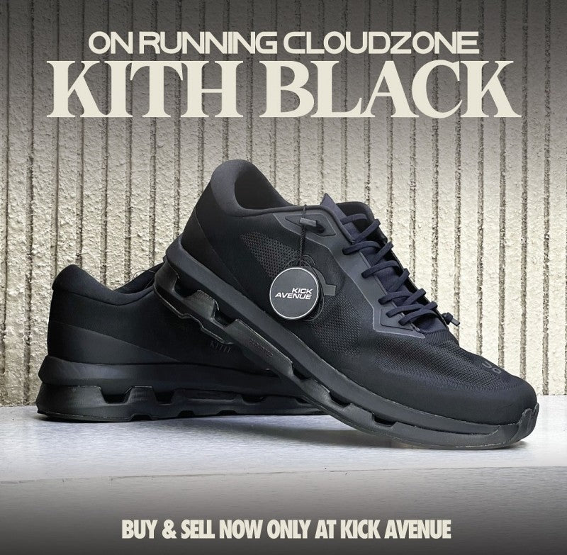On Running x Kith Cloudzone Triple Black