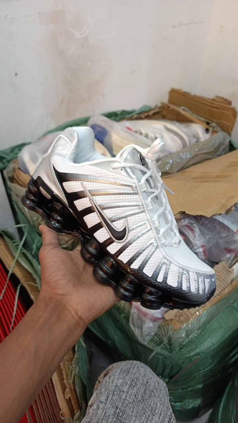 Nikee Shox TL Metallic Silver White Black #215