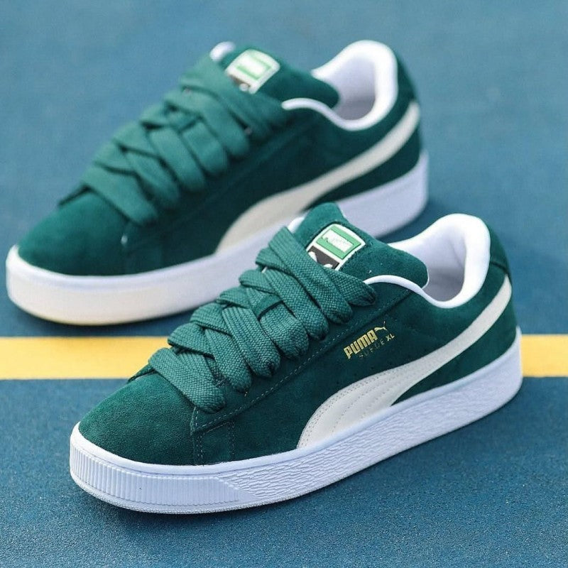 Pum.a suede xl hAiry green white 217