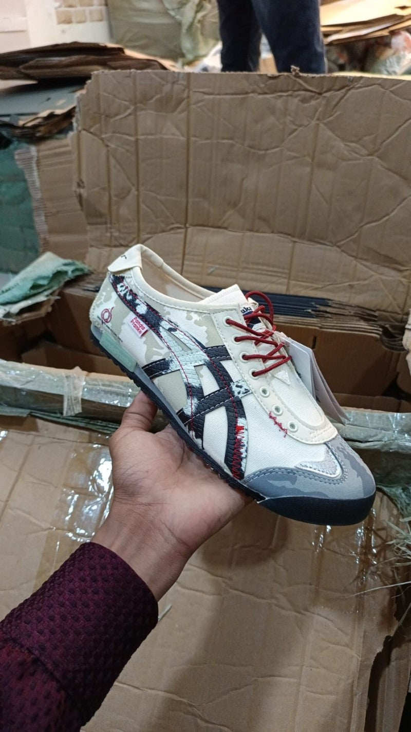 Onitsuka Tiger Mexico 66 Panda Prank Custom 222