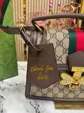 Gucc  i Bee Blind For Love Shoulder Bag Includes Box Dust Bag And Carry Bag