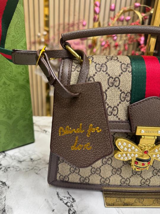 Gucc  i Bee Blind For Love Shoulder Bag Includes Box Dust Bag And Carry Bag