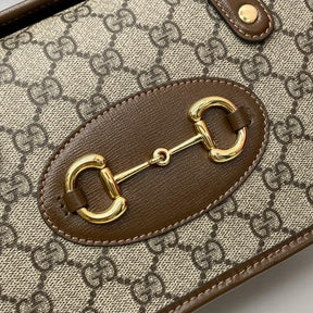 Gucci  Horsebit  1955  GG  Supreme  Top  Handle  Bag  With  OG  Box  &  Dust  Bag  8563