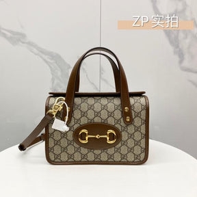 Gucci  Horsebit  1955  GG  Supreme  Top  Handle  Bag  With  OG  Box  &  Dust  Bag  8563
