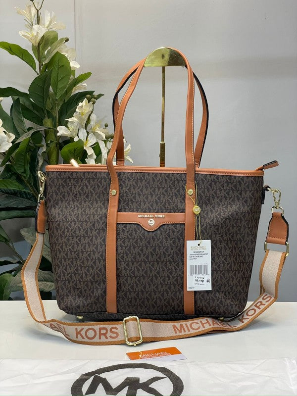Michael  kors tote bag with dust bag (23011 coffe brown)