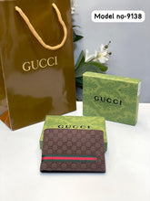 Gucci  mens  wallet  with  og  box  and  carry  bag(9138 coffe