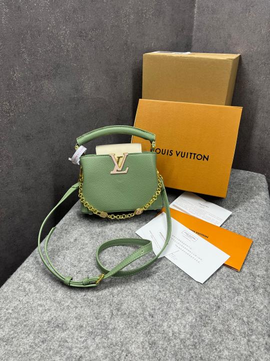 Louis  Vuitton  Capucines  Mini  Green  OG  Double  Box  With  Dust  Bag  968157 5
