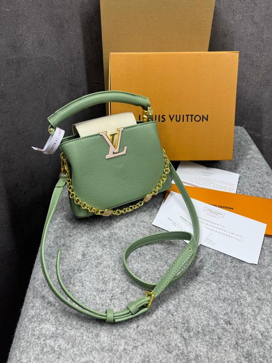 Louis  Vuitton  Capucines  Mini  Green  OG  Double  Box  With  Dust  Bag  968157 5