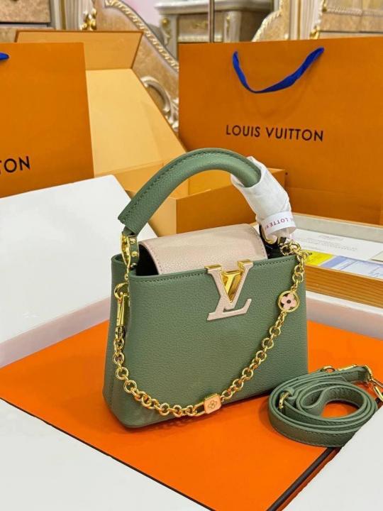 Louis  Vuitton  Capucines  Mini  Green  OG  Double  Box  With  Dust  Bag  968157 5
