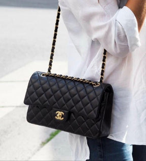 Chanel  jumbo  shoulder  bag  with  og  box(1119 black)