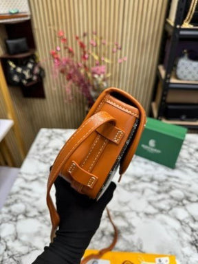 Goyard Belvedere Crossbody Bag PM With Box And Dust Bag (Brown)