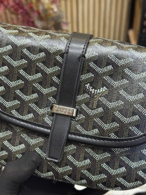 Goyard Belvedere Crossbody Bag PM With Box And Dust Bag (Black)