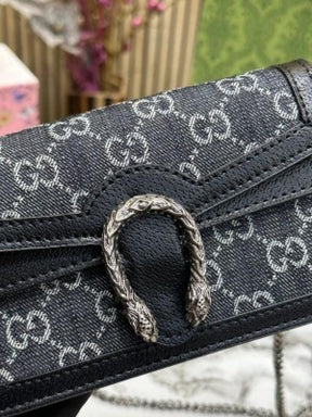 GUCC  I DIONYSUS SLING BAG WITH OG DUST BAG & BIL PREMIUM QUALITY DOBLE BOX BLACK