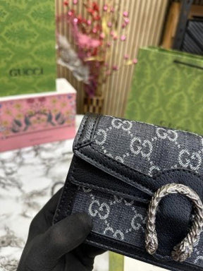 GUCC  I DIONYSUS SLING BAG WITH OG DUST BAG & BIL PREMIUM QUALITY DOBLE BOX BLACK