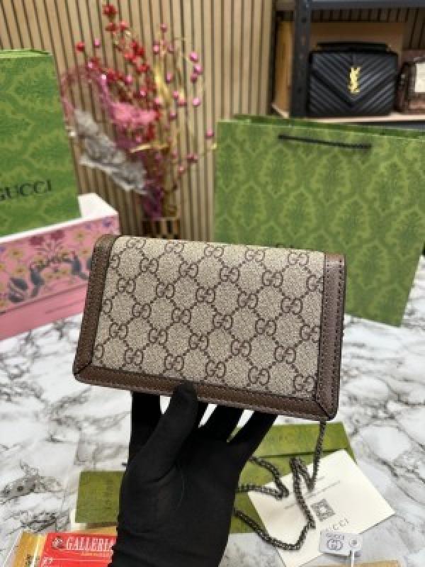 GUCC  I DIONYSUS SLING BAG WITH OG DUST BAG & BIL PREMIUM QUALITY DOBLE BOX MINI GG BROWN