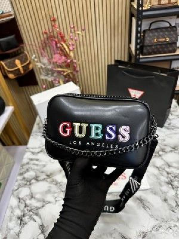 Guess Marisol Crossbody Bag With Og Box And Dust Bag Premium Quality (Black)