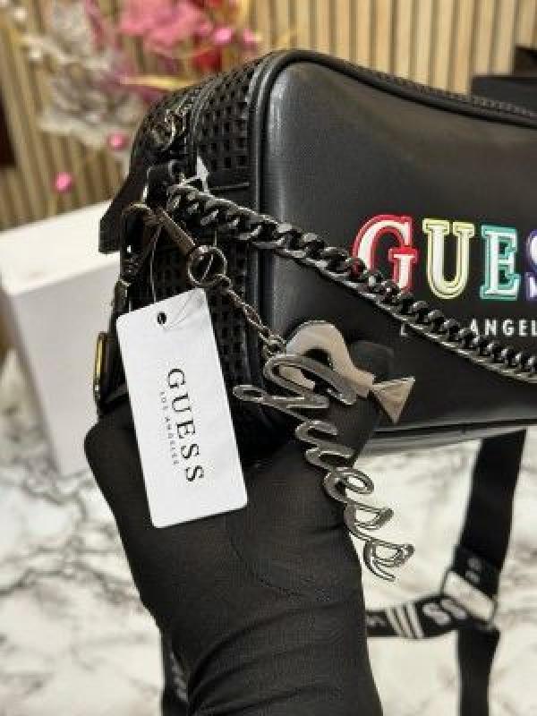 Guess Marisol Crossbody Bag With Og Box And Dust Bag Premium Quality (Black)