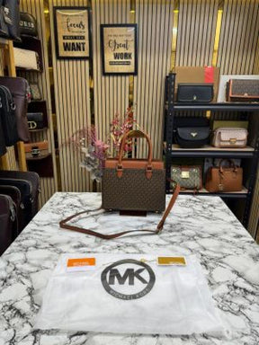 Michael  Kors Satchel Shoulder Bag With Dust Bag Includes Logo (Brown)