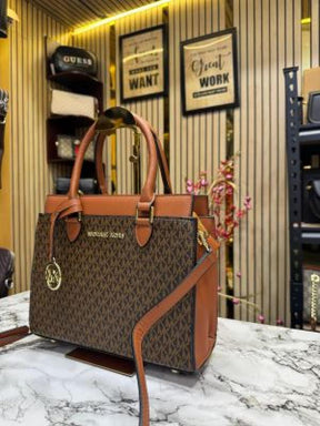 Michael  Kors Satchel Shoulder Bag With Dust Bag Includes Logo (Brown)