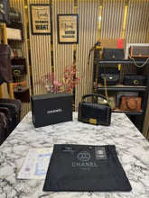 Chanel  Le  Boy  Croco  Print  With  Box  And  Dust  Bag  (Black)