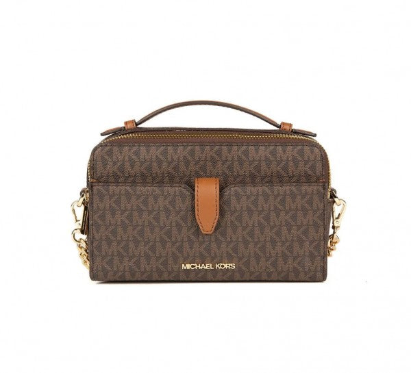 michael kors double zip crossbody with box 60
