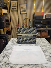 Christian  Dior  Large  Book  Tote  With  Dust  Bag  (Blue)