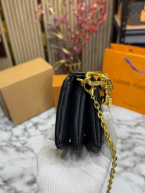 LOUIS  VUITTON COUSSIN NANO BAG WITH OG DOUBLE BOX  PREMIUM QUALITY INCLUDING CARRY BAG (BLACK)