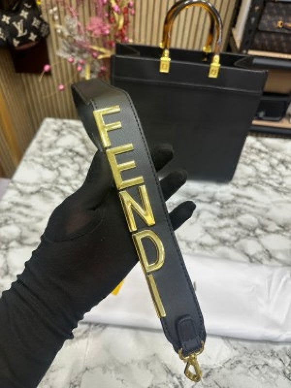 Fendi  Sunshine  Large  Tote  Bag  With  Dustbag  Including  Card  (Black)