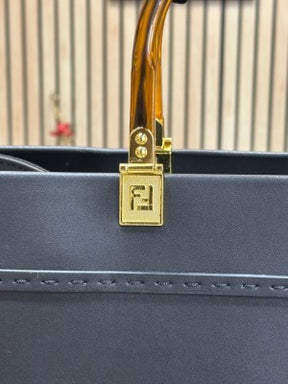 Fendi  Sunshine  Large  Tote  Bag  With  Dustbag  Including  Card  (Black)