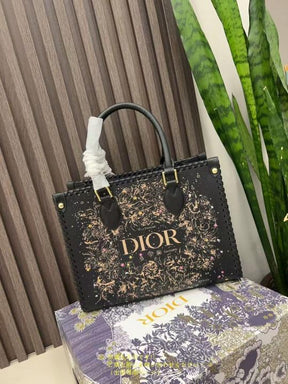 CHRISTIAN  DIOR  BRAIDED  TOTE  BAG  WITH  BOX  5459