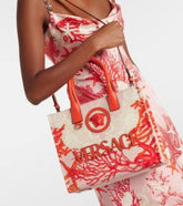 Versace  La  Medusa  Barocco  Sea  Small  Canvas  Tote  Bag  with  box  2099
