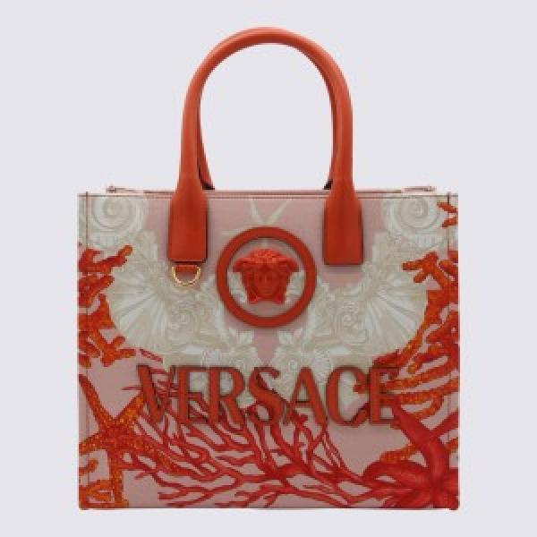 Versace  La  Medusa  Barocco  Sea  Small  Canvas  Tote  Bag  with  box  2099