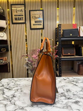 GUESS ELAVATE TOTE WITH DUST BAG PREMIUM QUALITY (BROWN)