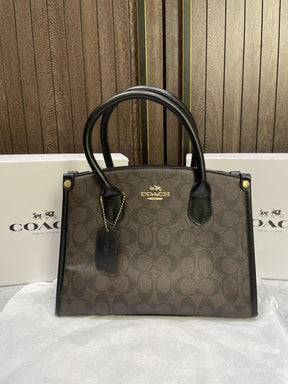 Coac  h Satchel Top Handle Sleek with magnet box 534