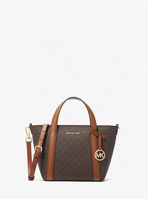 Michael  kors Pratt Small Signature Logo Tote Bag with carry bag 538