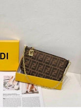 Fendi  Baguette  Jacquard  FF  fabric  Bag  Brown  With  box  5385