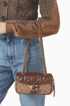 coach  georgie  flower  daisy  embroidery  tabby  shoulder  bag  with  box  5483