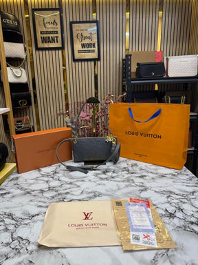 Louis  Vuitton Pochette With Box And Dust Bag Including Carry Bag (Grey)